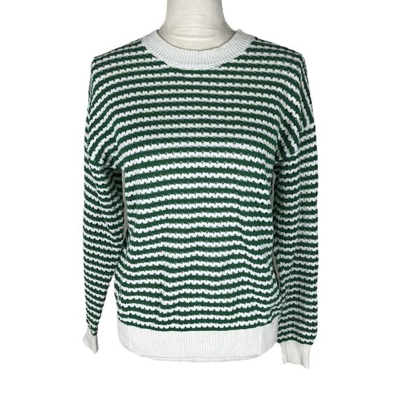 Spiritual Gangster Stone Jade Striped Pullover Crew Neck Sweater Size XS - Picture 7 of 12